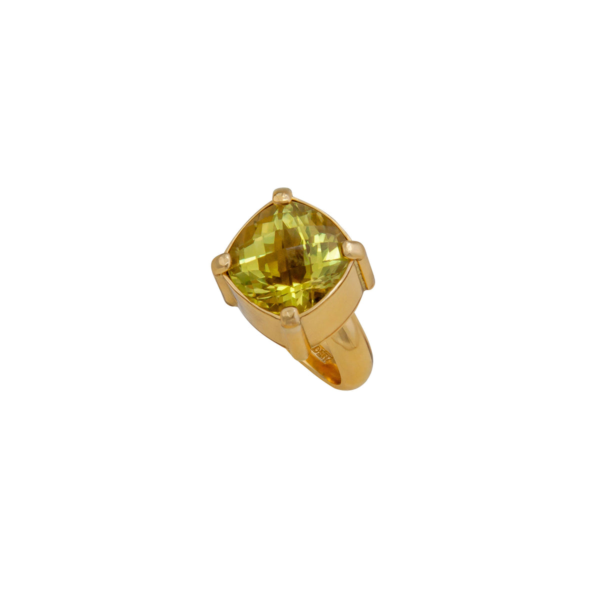 Alchemia Lemon Citrine Prong and Bezel Set Adjustable Ring | Charles Albert Jewelry
