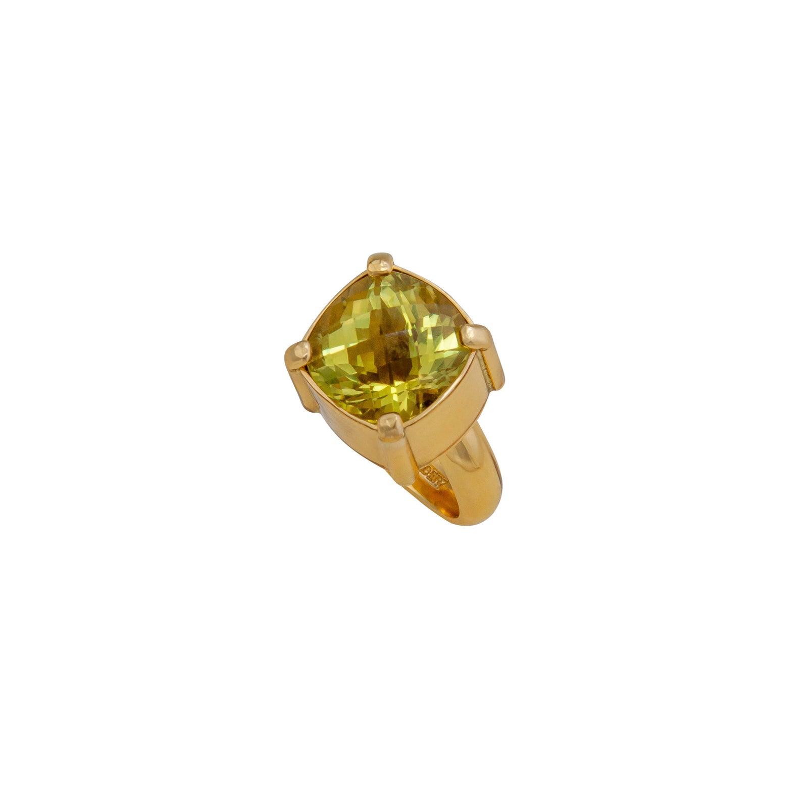 Alchemia Lemon Citrine Prong and Bezel Set Adjustable Ring | Charles Albert Jewelry