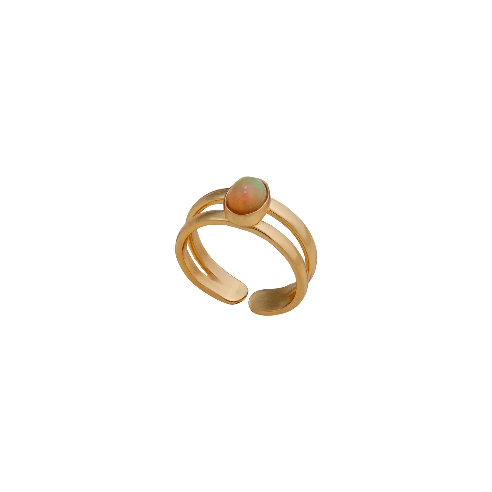 Alchemia Ethiopian Opal Adjustable Cuff Ring | Charles Albert Jewelry