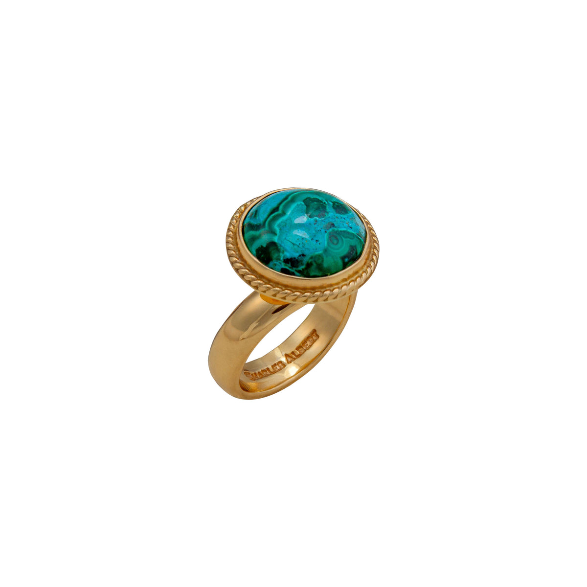 Alchemia Shattuckite Round Rope Adjustable Ring | Charles Albert Jewelry