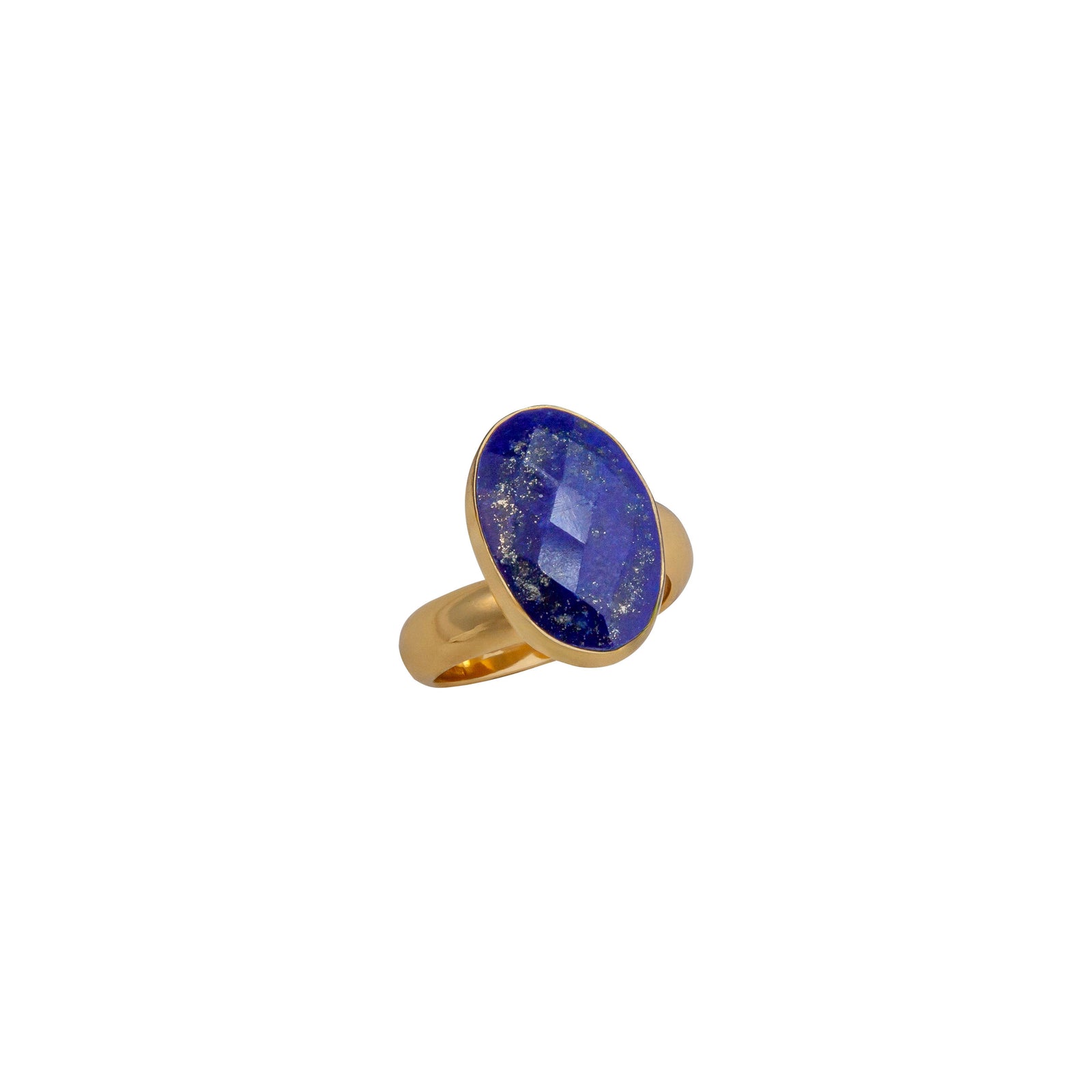 Alchemia Lapis Lazuli Faced Adjustable Ring | Charles Albert Jewelry