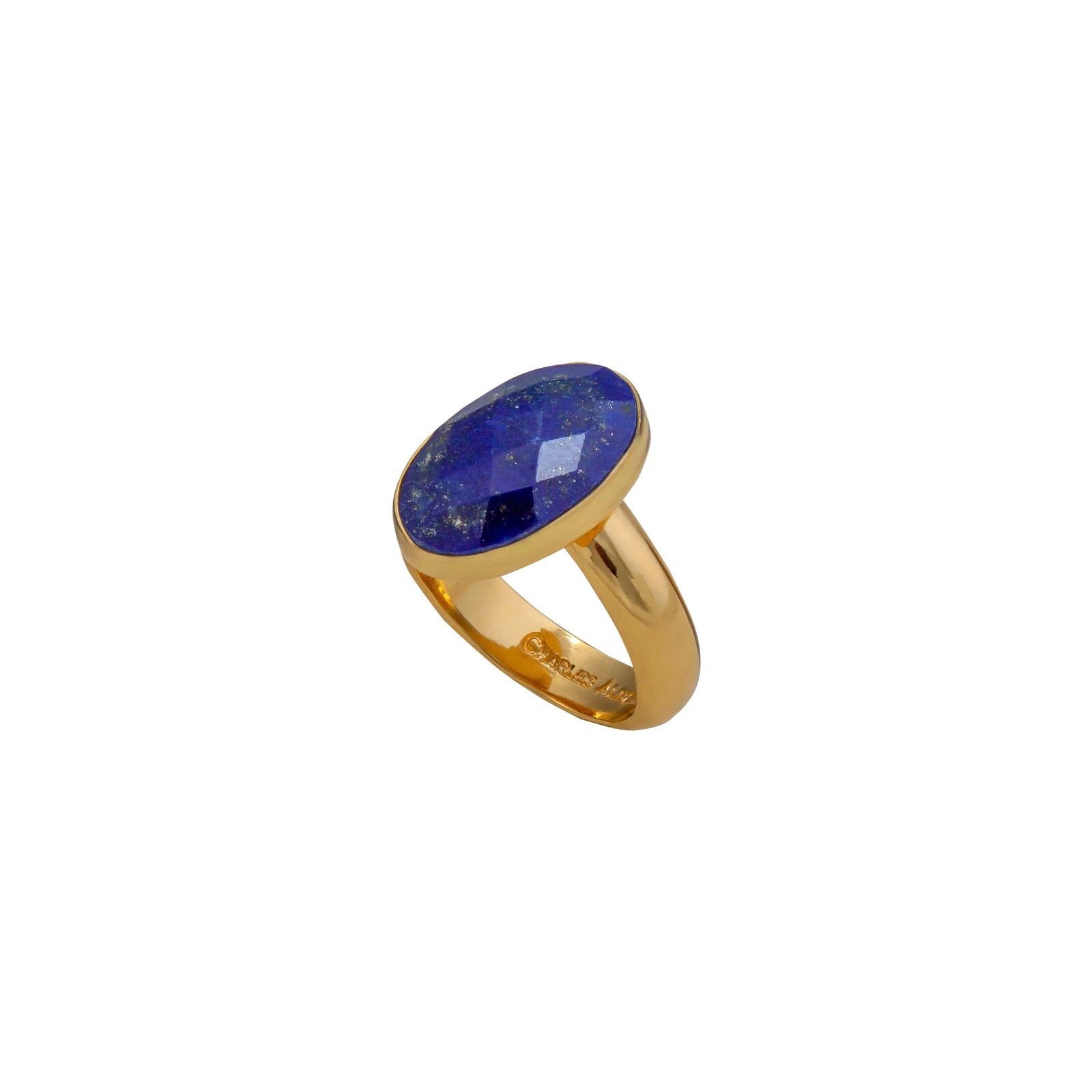 Alchemia Lapis Lazuli Faced Adjustable Ring | Charles Albert Jewelry