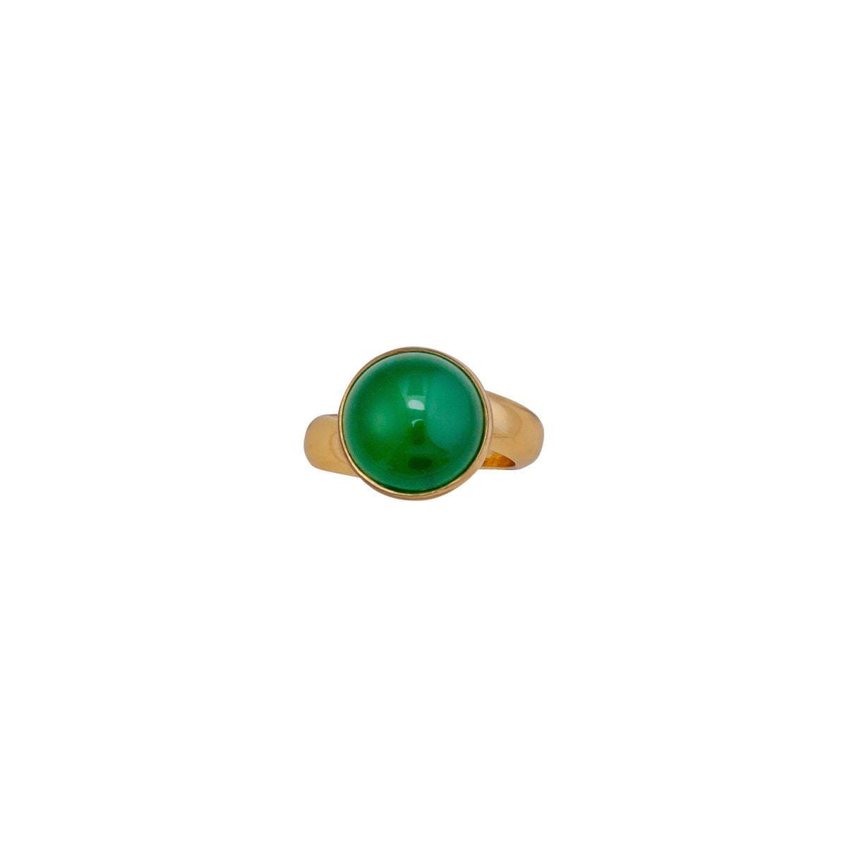 Alchemia Green Quartz Round Adjustable Ring | Charles Albert Jewelry