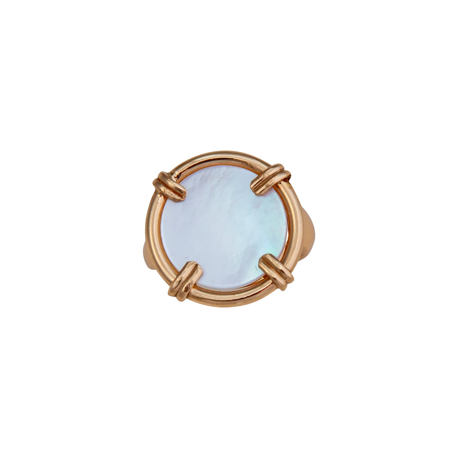 Alchemia Mother of Pearl Prong Set Adjustable Ring | Charles Albert Jewelry