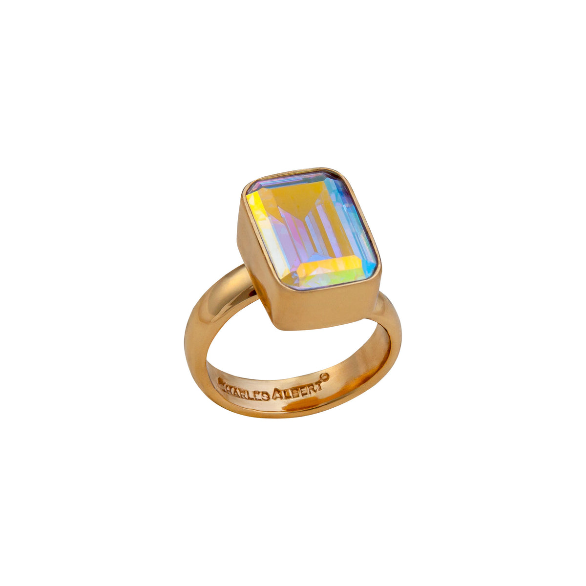 Alchemia Mercury Mist Rectangle Adjustable Ring | Charles Albert Jewelry