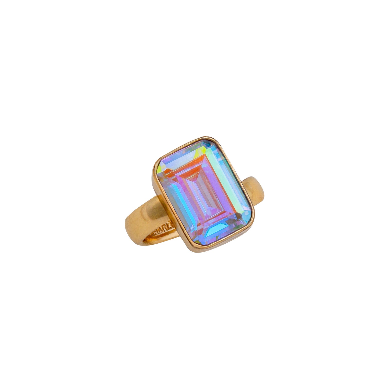 Alchemia Mercury Mist Rectangle Adjustable Ring | Charles Albert Jewelry