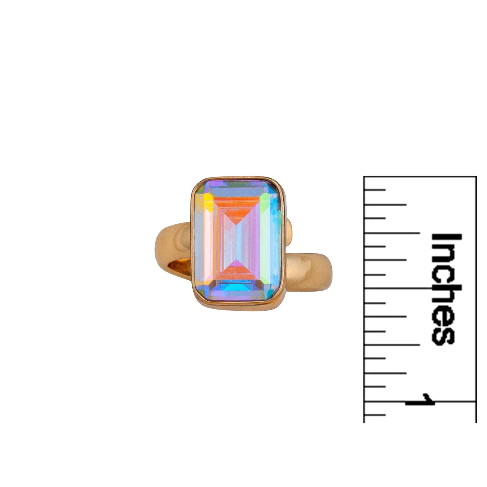 Alchemia Mercury Mist Rectangle Adjustable Ring | Charles Albert Jewelry