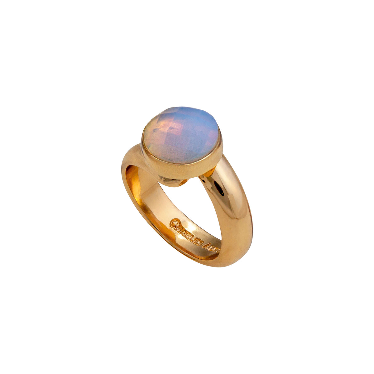 Alchemia Opalite Faceted Round Adjustable Ring | Charles Albert Jewelry