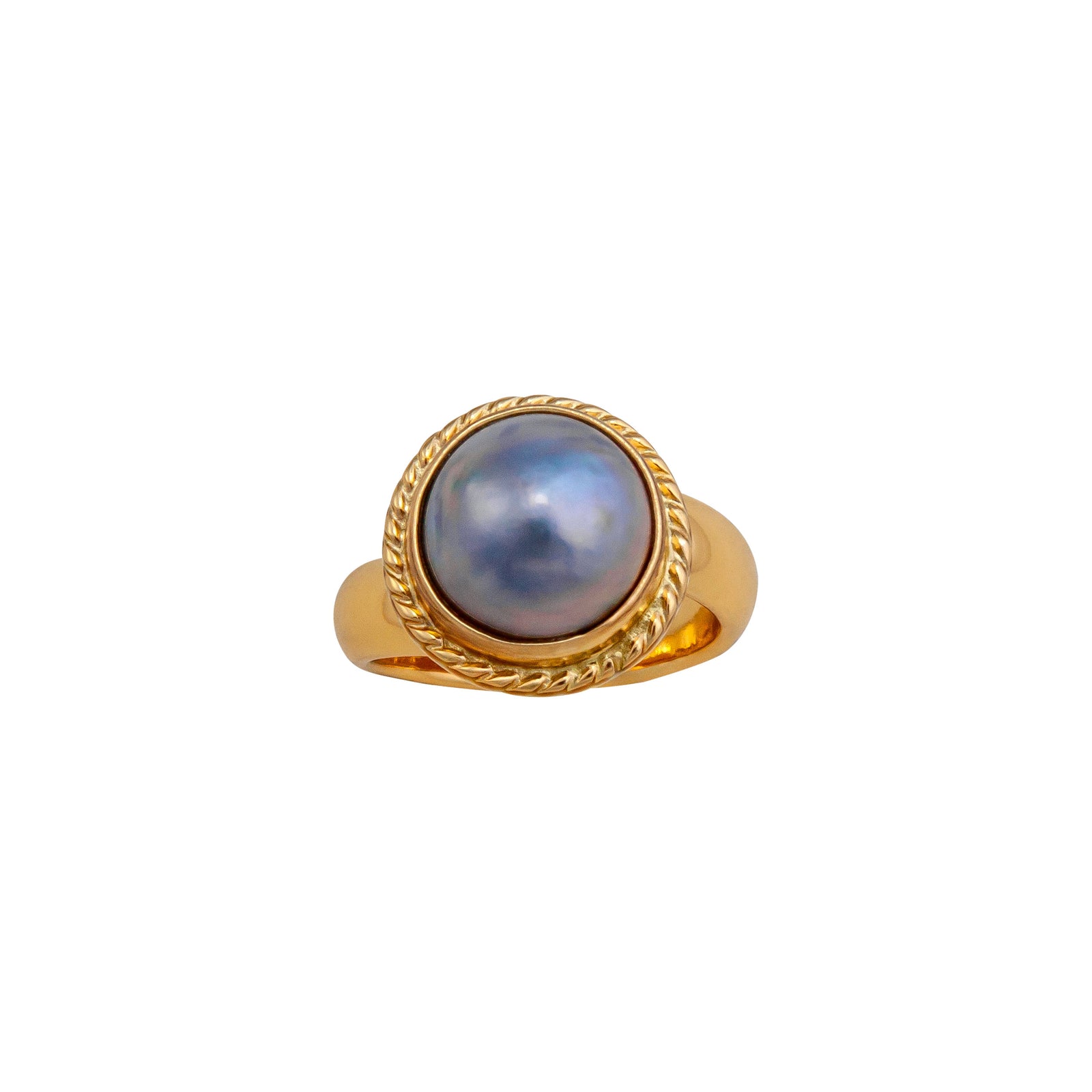 Alchemia Lilac Pearl Rope Adjustable Ring | Charles Albert Jewelry