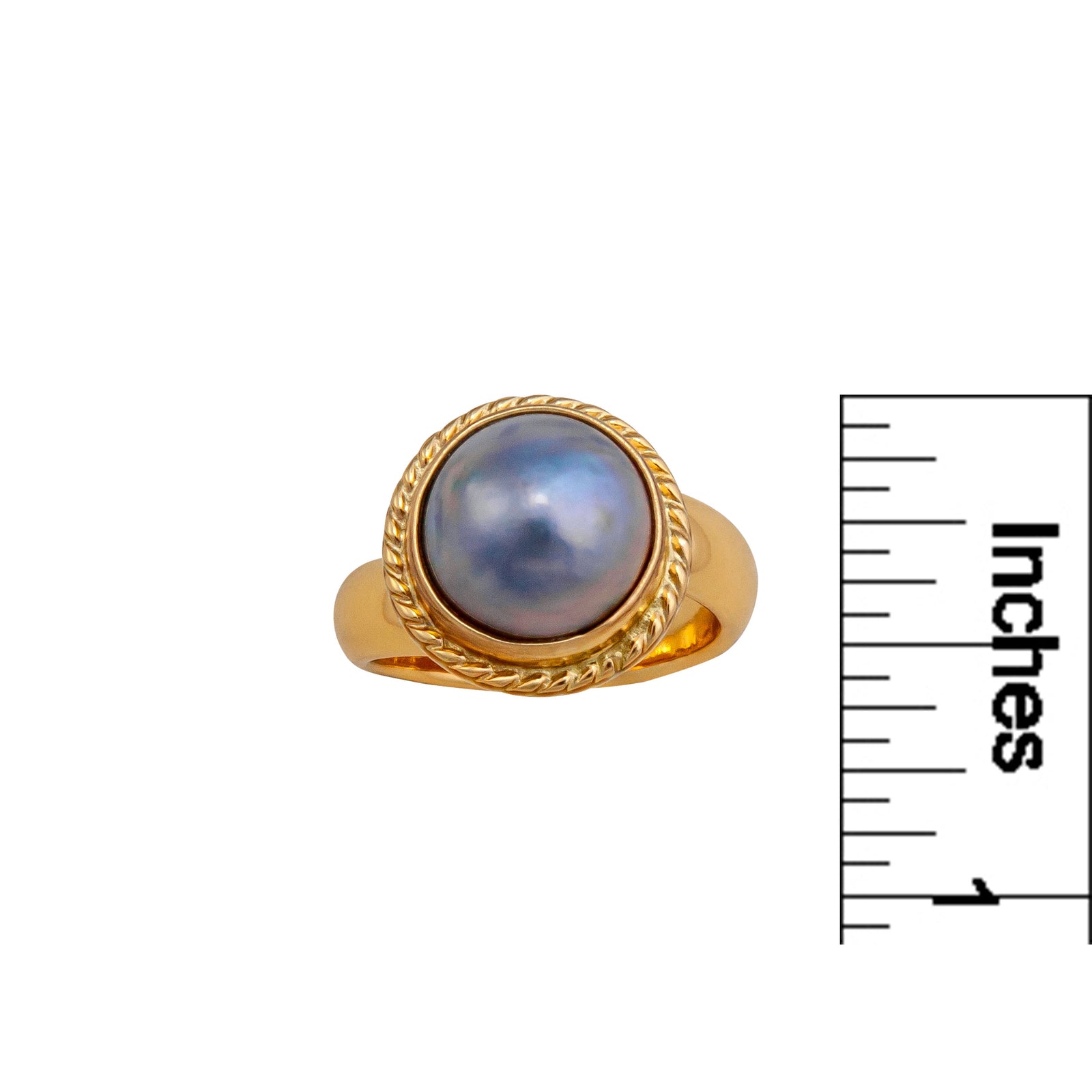 Alchemia Lilac Pearl Rope Adjustable Ring | Charles Albert Jewelry