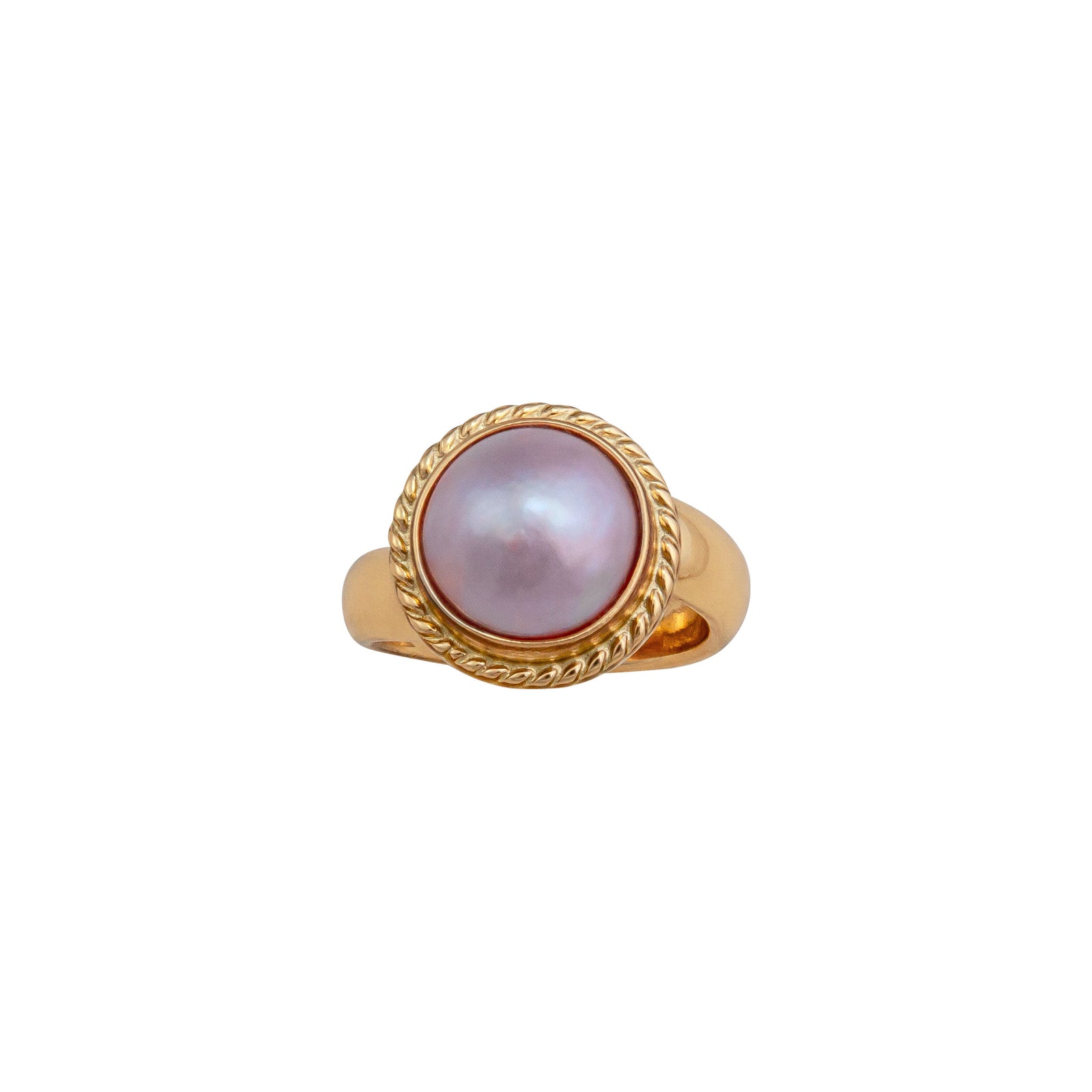 Alchemia Pink Pearl Rope Adjustable Ring