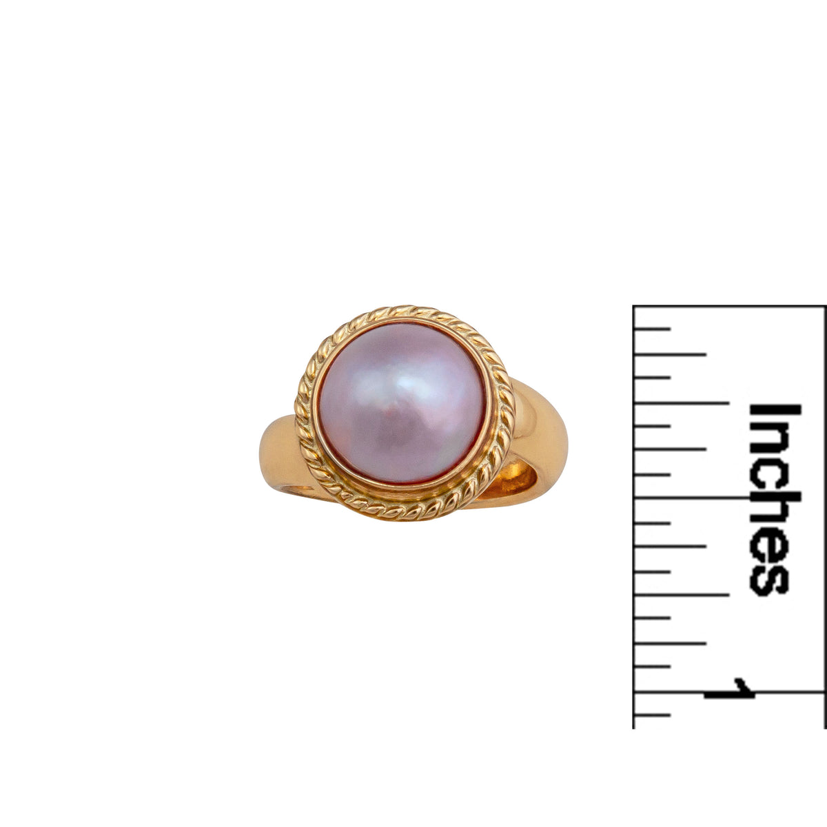 Alchemia Pink Pearl Rope Adjustable Ring