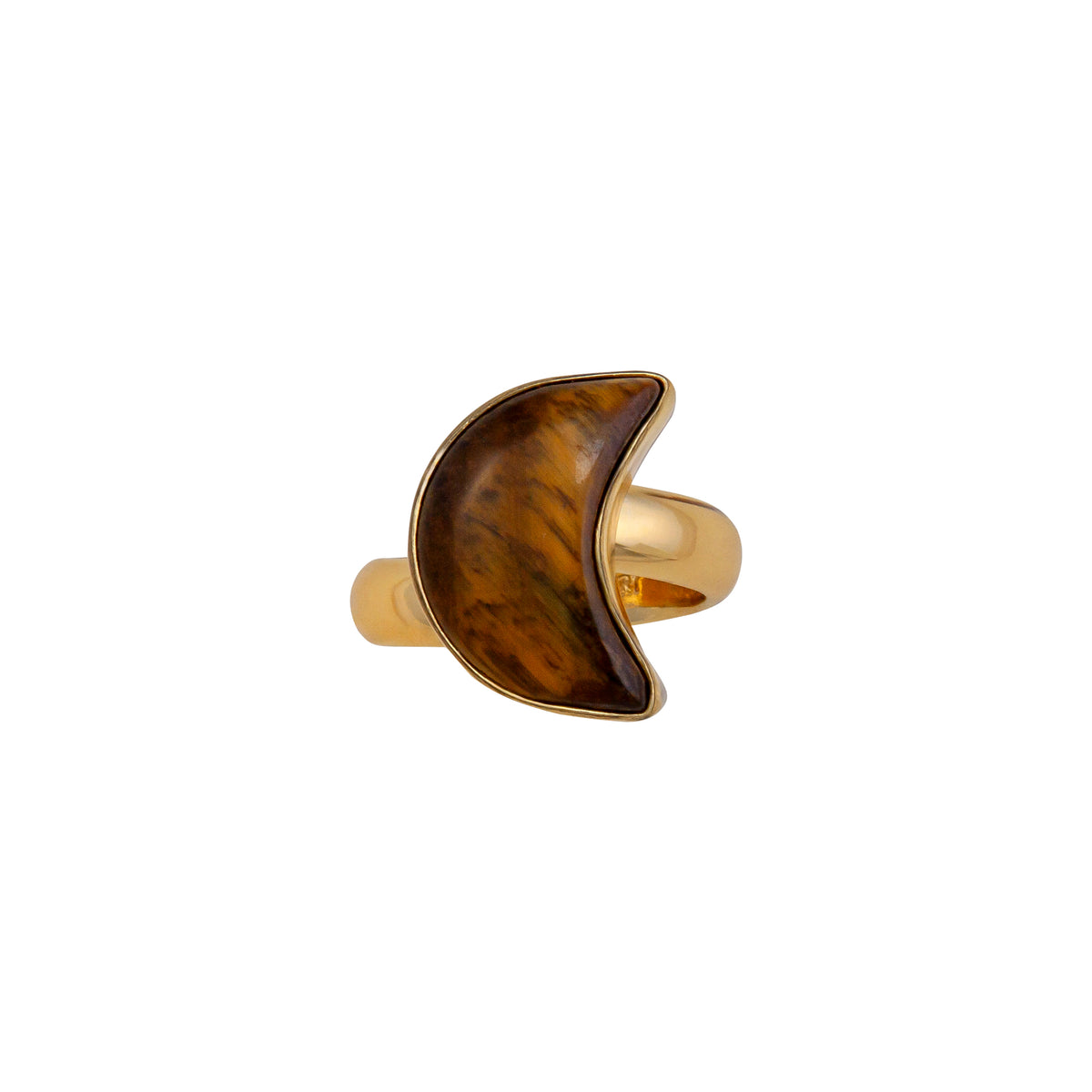 Alchemia Tiger Eye Moon Adjustable Ring | Charles Albert Jewelry