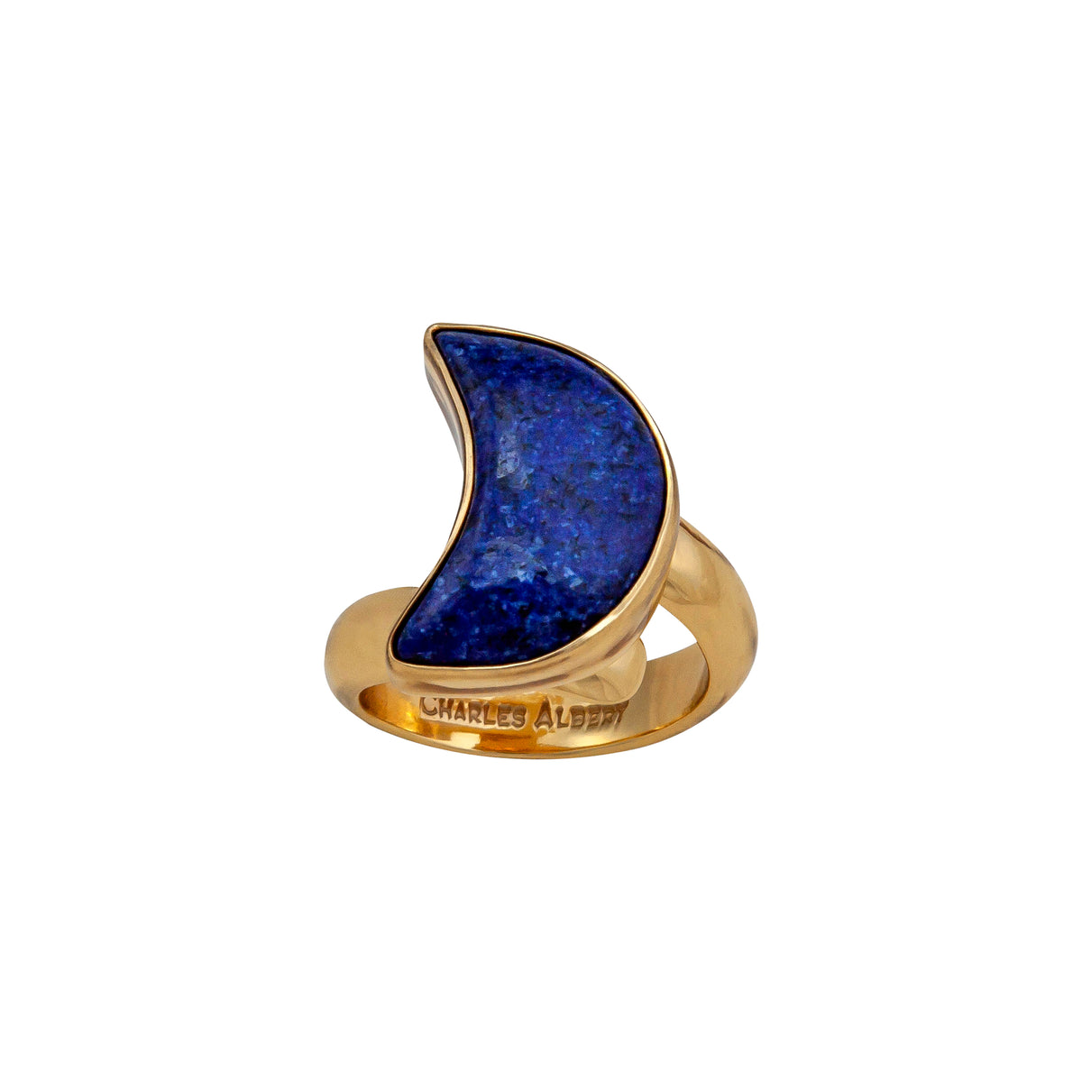 Alchemia Lapis Lazuli Moon Adjustable Ring | Charles Albert Jewelry