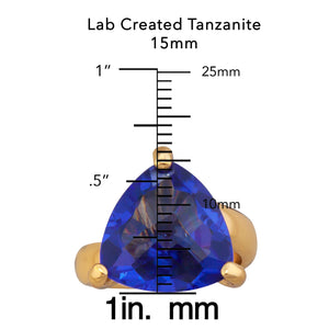 Alchemia Lab Created Tanzanite Trillion Prong Set Ring | Charles Albert Jewelry