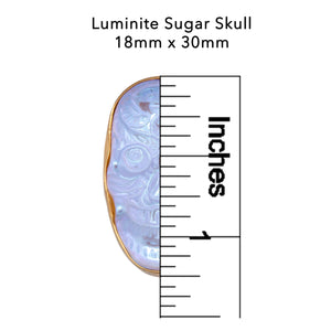 Alchemia Luminite Sugar Skull Adjustable Ring | Charles Albert Jewelry