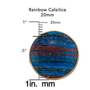 Alchemia Rainbow Calsilica Round Adjustable Ring | Charles Albert Jewelry
