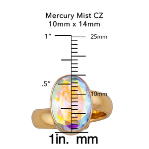 Alchemia Mercury Mist Oval Adjustable Ring | Charles Albert Jewelry