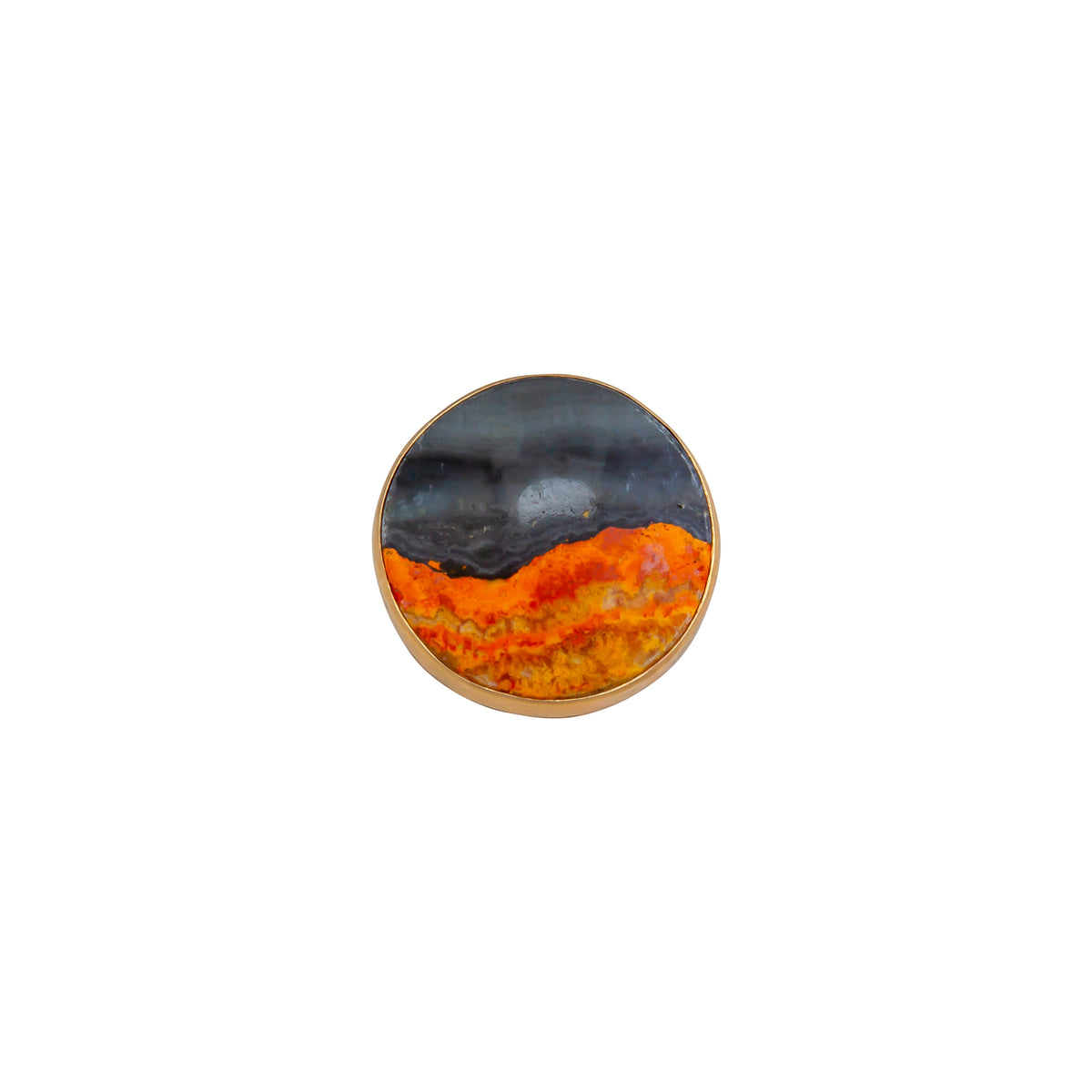 Alchemia Bumble Bee Jasper Round Adjustable Ring | Charles Albert Jewelry