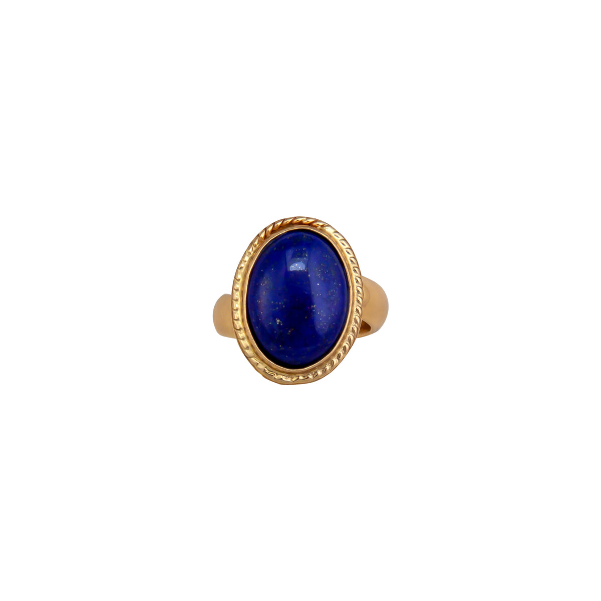 Alchemia Lapis Lazuli Oval Rope Adjustable Ring | Charles Albert Jewelry