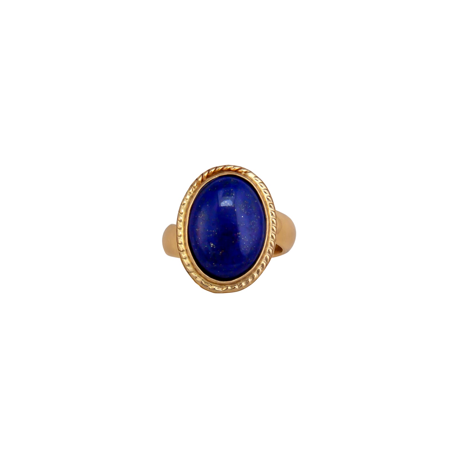 Alchemia Lapis Lazuli Oval Rope Adjustable Ring | Charles Albert Jewelry