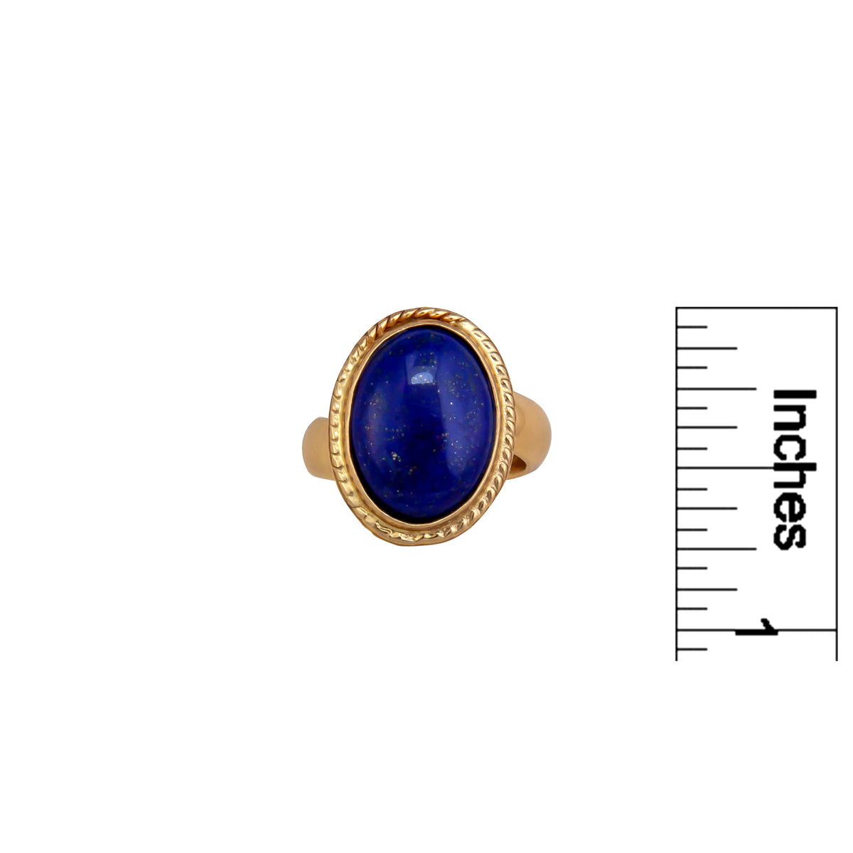 Alchemia Lapis Lazuli Oval Rope Adjustable Ring | Charles Albert Jewelry