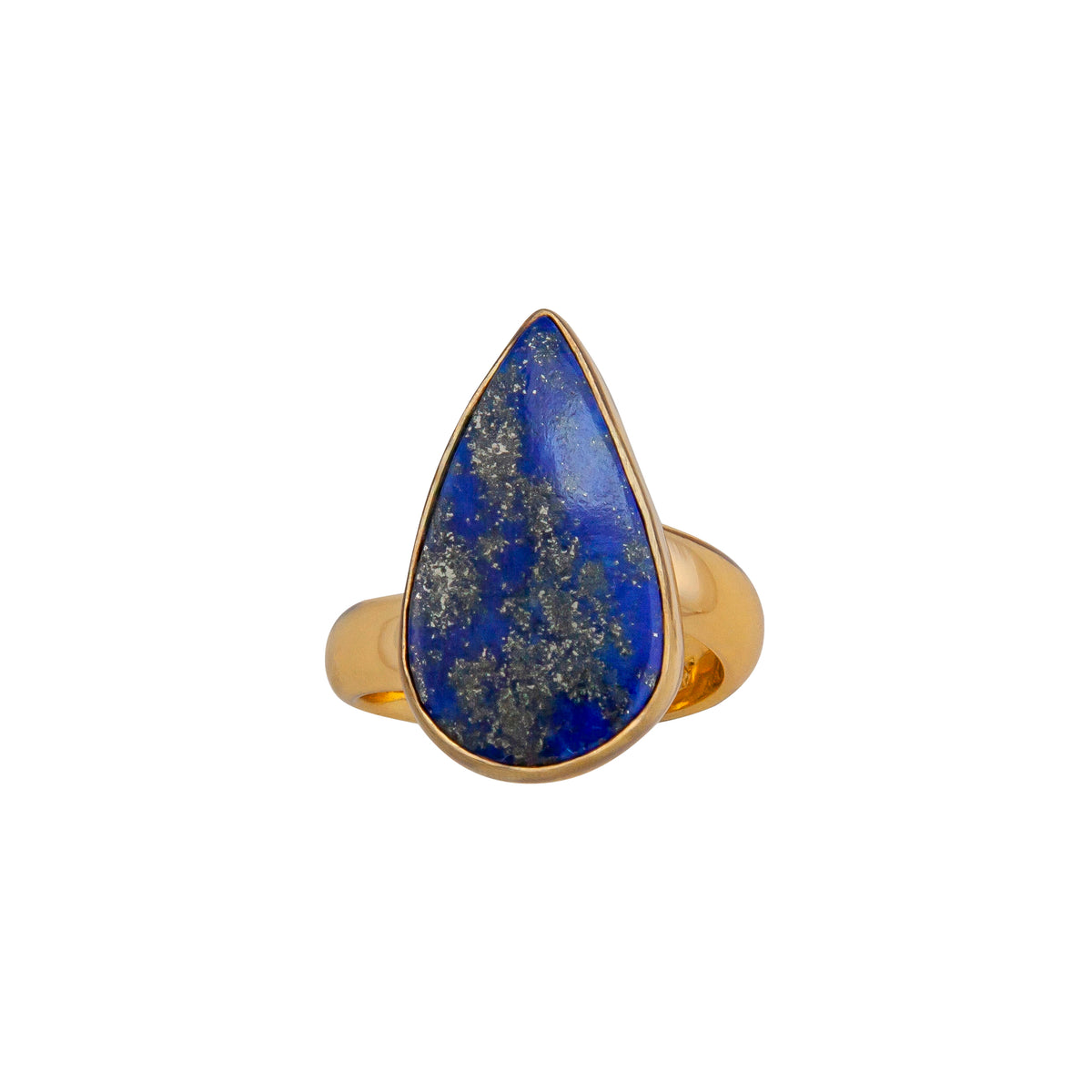 Alchemia Lapis Lazuli Teardrop Adjustable Ring | Charles Albert Jewelry