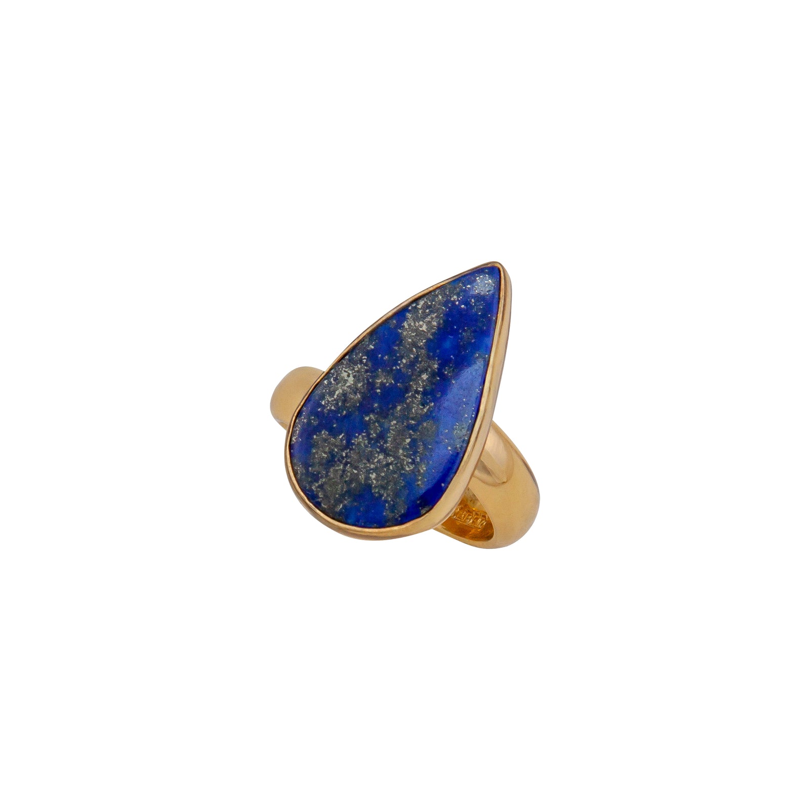 Alchemia Lapis Lazuli Teardrop Adjustable Ring | Charles Albert Jewelry