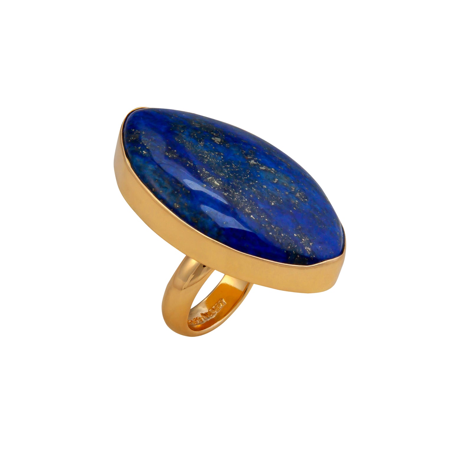 Alchemia Lapis Lazuli Marquis Adjustable Ring | Charles Albert Jewelry