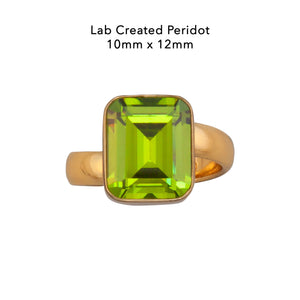 Alchemia Lab Created Peridot Adjustable Ring | Charles Albert Jewelry