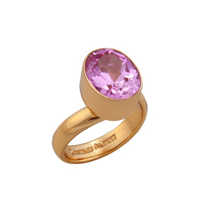 Alchemia Lab Created Pink Sapphire Adjustable Ring | Charles Albert Jewelry