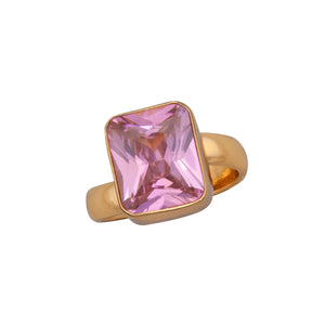 Alchemia Pink CZ Adjustable Ring | Charles Albert Jewelry