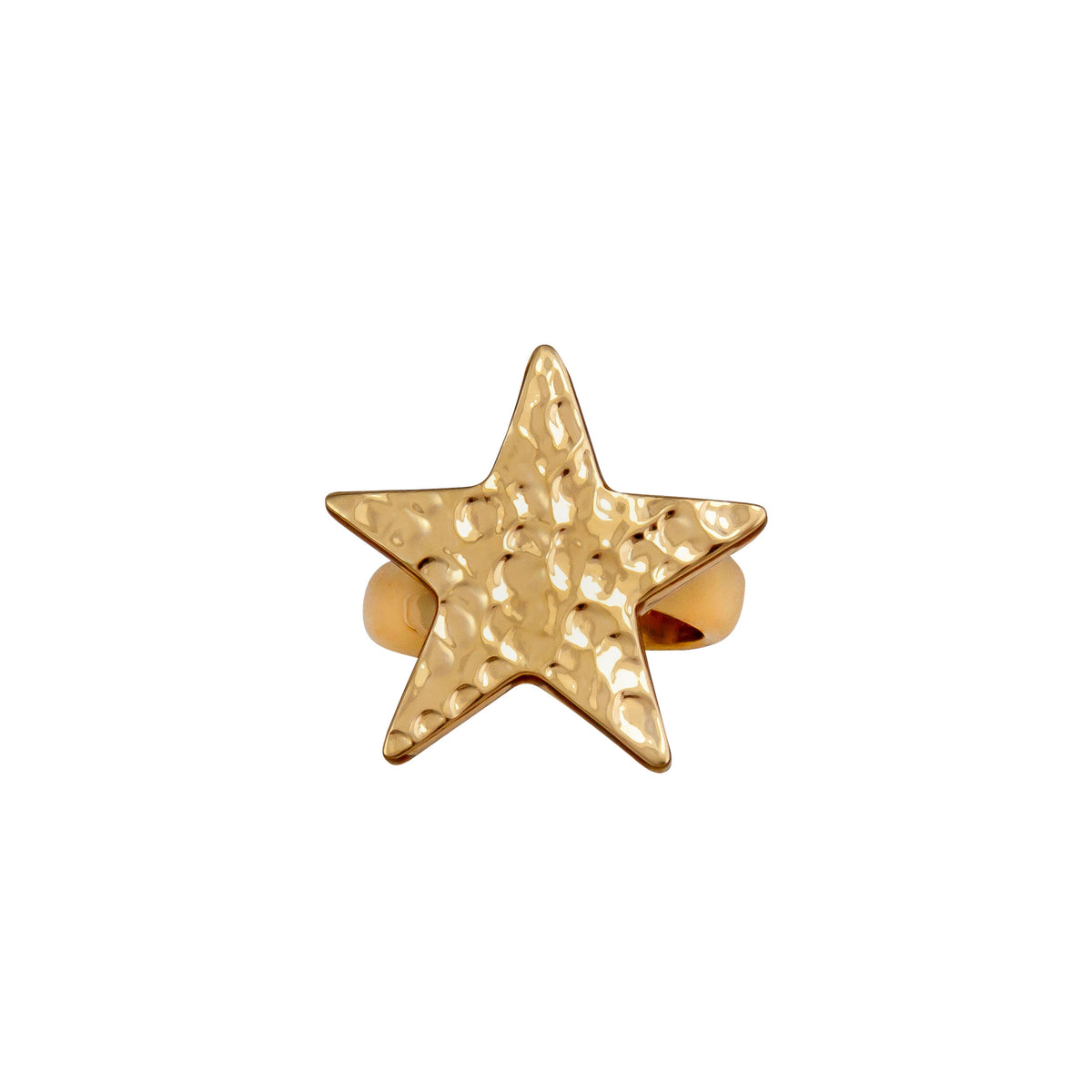 Alchemia Star Hammered Adjustable Ring