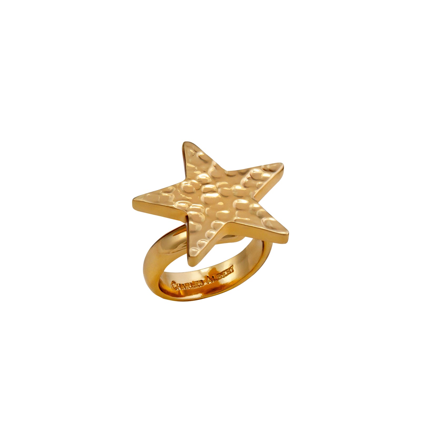 Alchemia Star Hammered Adjustable Ring