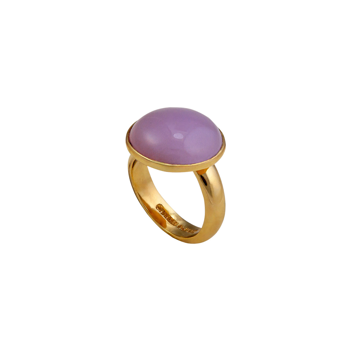 Alchemia Lilac Quartz Round Adjustable Ring | Charles Albert Jewelry