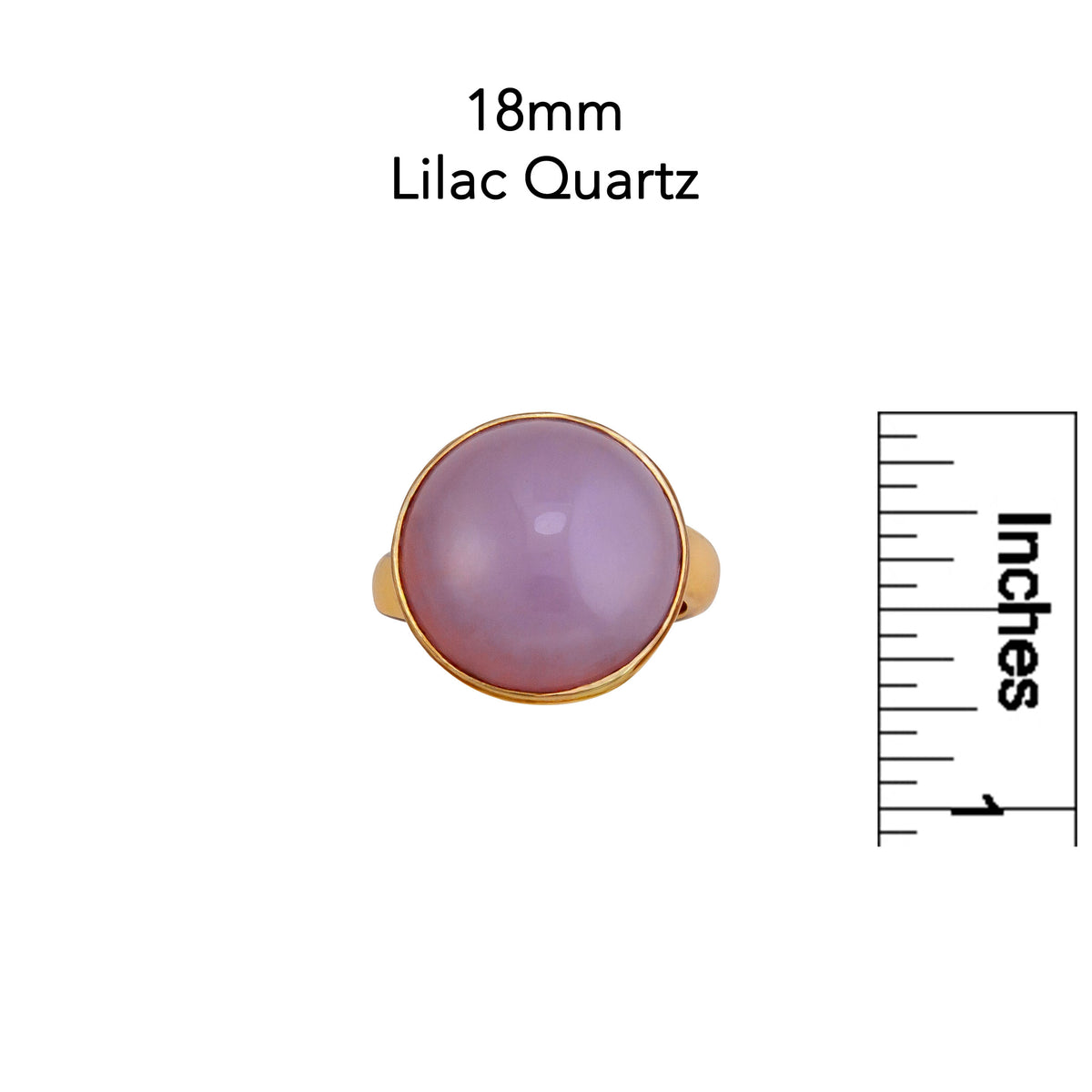 Alchemia Lilac Quartz Round Adjustable Ring | Charles Albert Jewelry