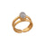 Alchemia Rainbow Moonstone Cuff Ring | Charles Albert Jewelry