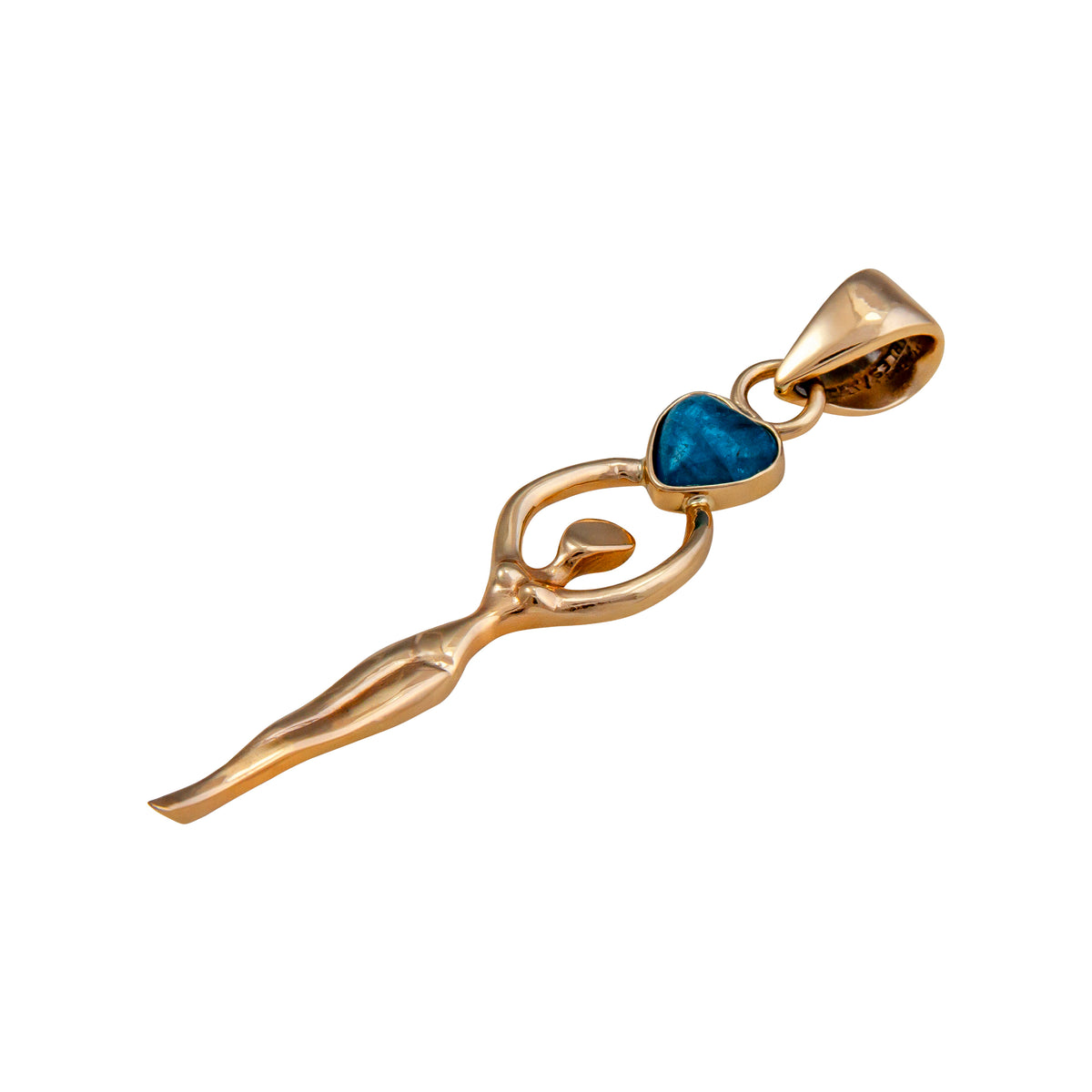 Alchemia Apatite Heart Goddess Pendant | Charles Albert Jewelry