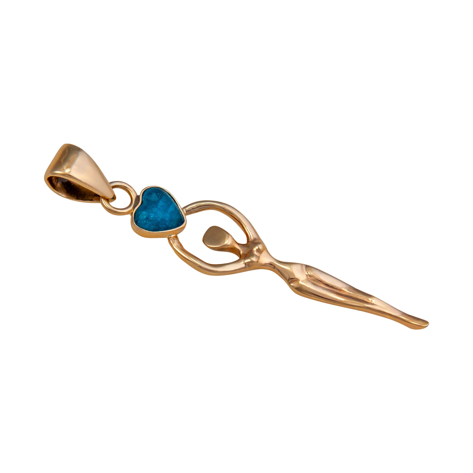 Alchemia Apatite Heart Goddess Pendant | Charles Albert Jewelry