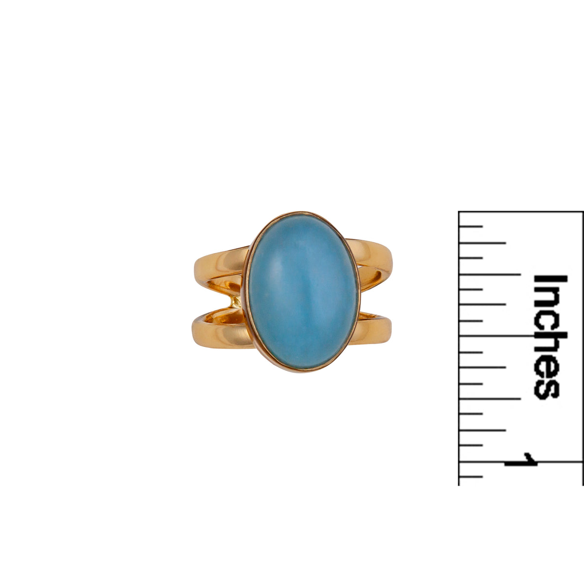 Alchemia Blue Quartz Adjustable Cuff Ring | Charles Albert Jewelry