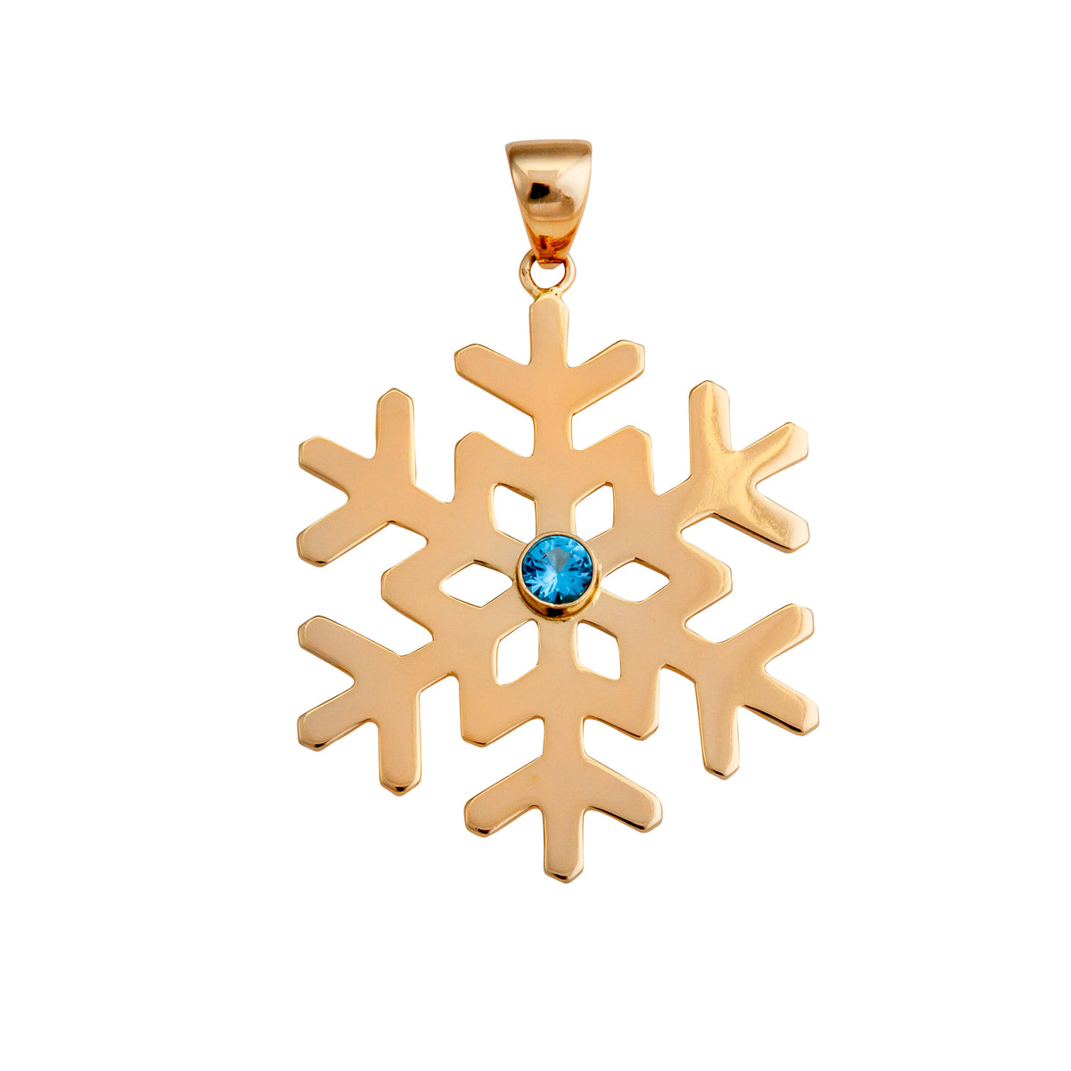 Alchemia Blue Topaz Snowflake Pendant | Charles Albert Jewelry