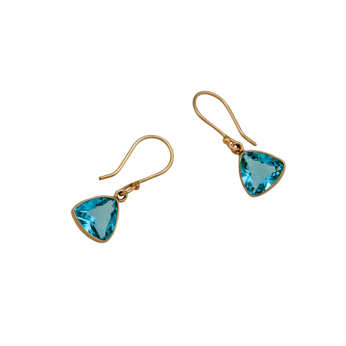Alchemia Blue Topaz Trillion Drop Earrings | Charles Albert Jewelry