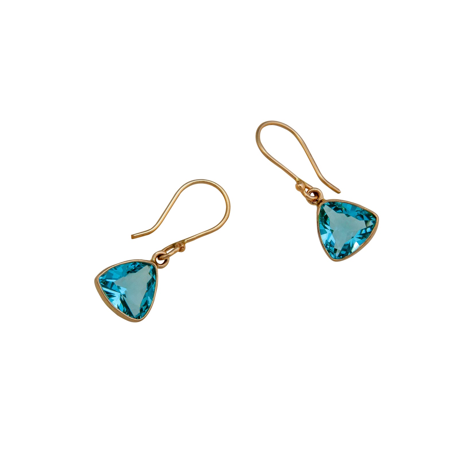 Alchemia Blue Topaz Trillion Drop Earrings | Charles Albert Jewelry