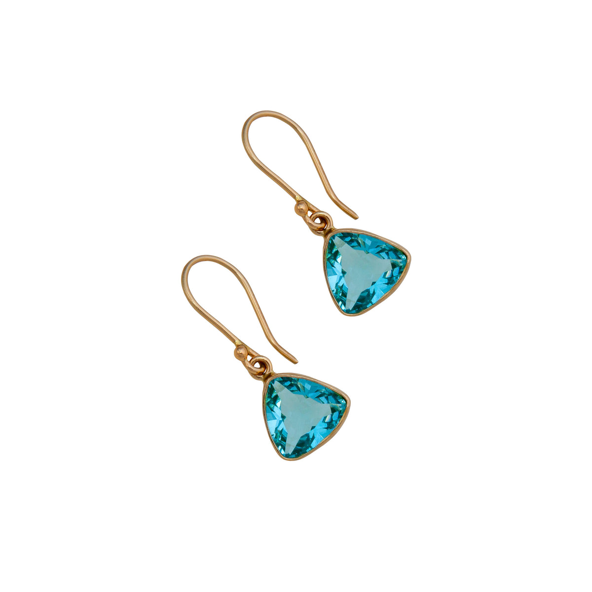 Alchemia Blue Topaz Trillion Drop Earrings | Charles Albert Jewelry