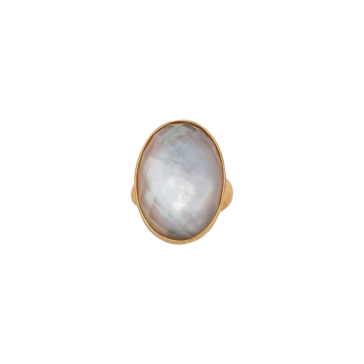 Alchemia Mother of Pearl Oval Adjustable Ring | Charles Albert Jewelry