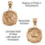 Alchemia Replica Greek Coin Prong Set Reversible Pendant | Charles Albert Jewelry