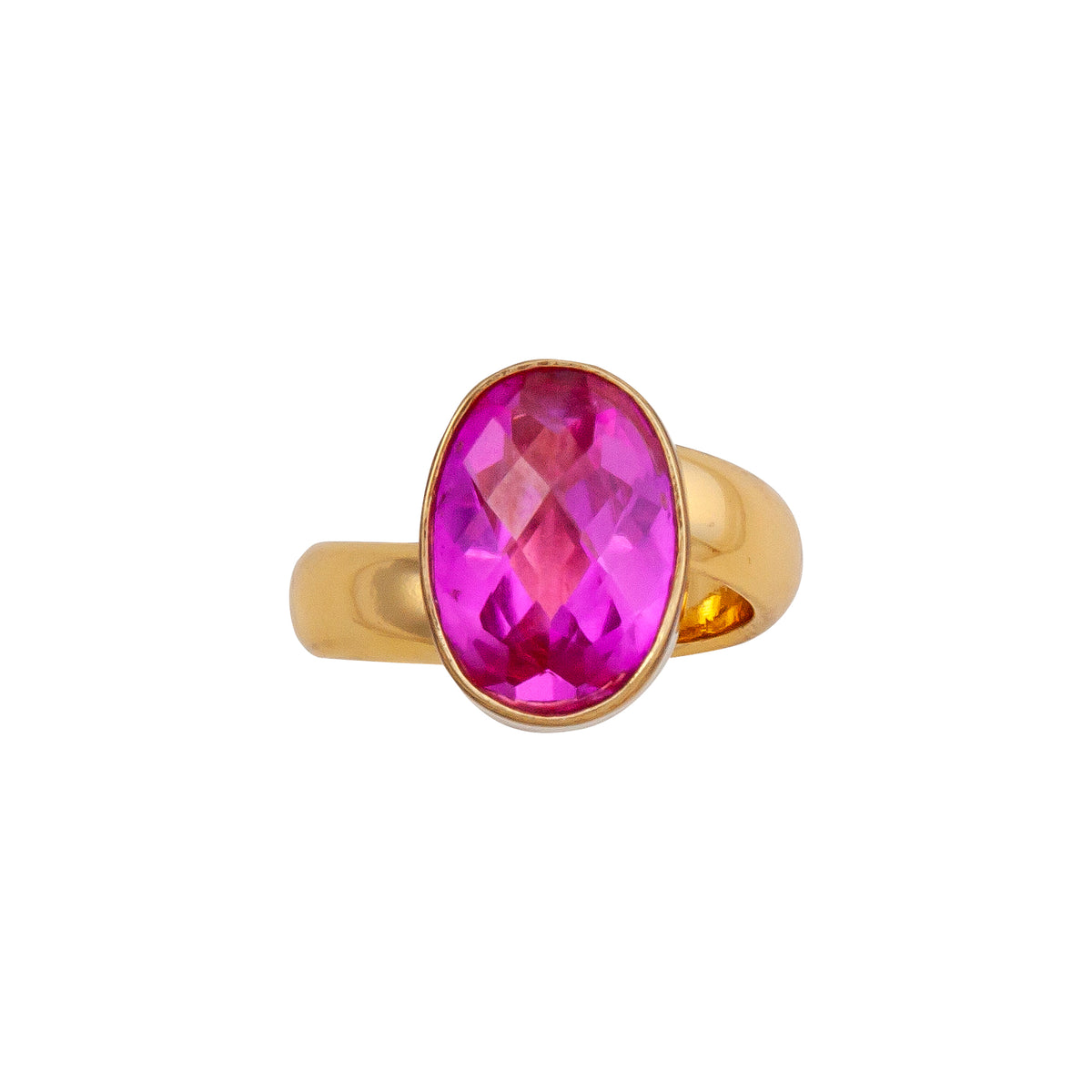 Alchemia Lab Created Pink Sapphire Adjustable Ring | Charles Albert Jewelry
