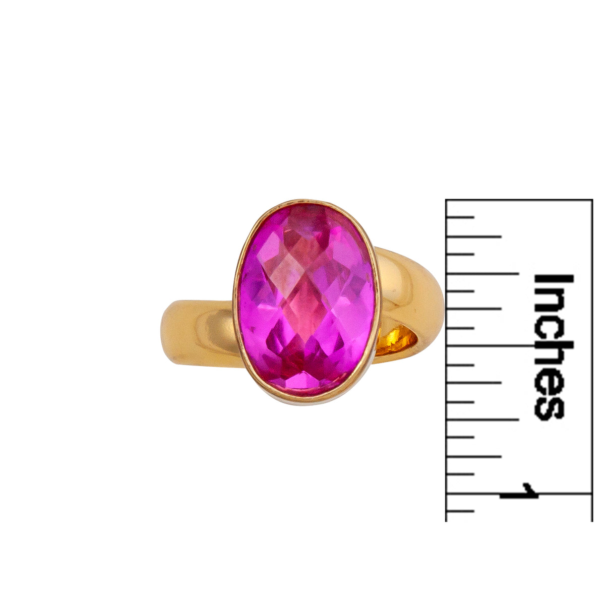 Alchemia Lab Created Pink Sapphire Adjustable Ring | Charles Albert Jewelry