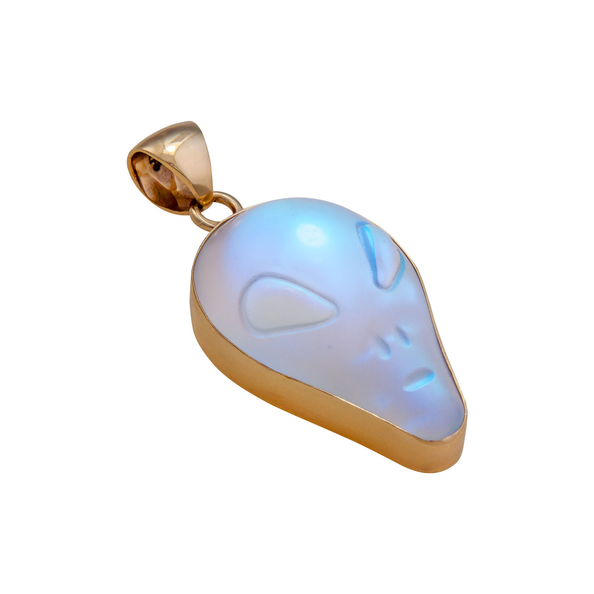 Alchemia Luminite Alien Head Pendant | Charles Albert Jewelry