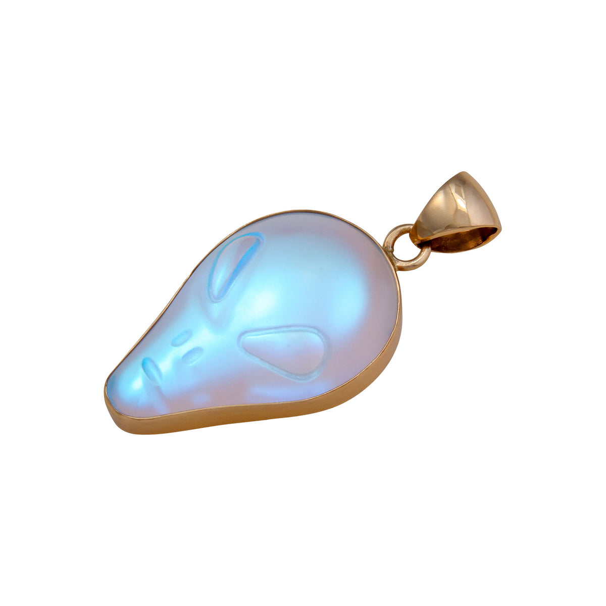 Alchemia Luminite Alien Head Pendant | Charles Albert Jewelry